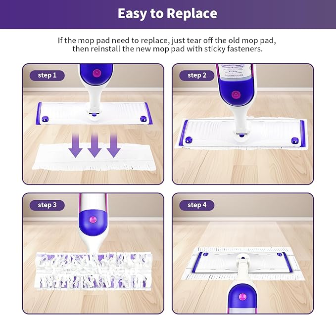 38 Pack Disposable Mopping Pads Refills for Swiffer PowerMop Replacement with Power Mop Refills Power Mop Pads Spray PowerMop Mopping Pad Refills for Floor Cleaning