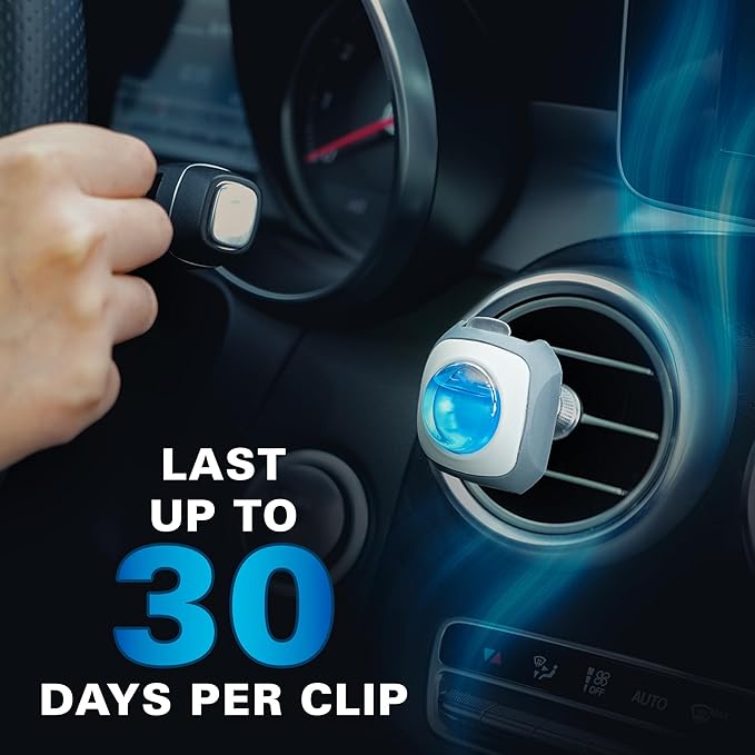 Air Jungles Car Air Freshener Vent Clip Bundle New Car Scent 3 Count + 6 Count (Total 9 Clips 4 ml Each) Up to 270 Days Freshness