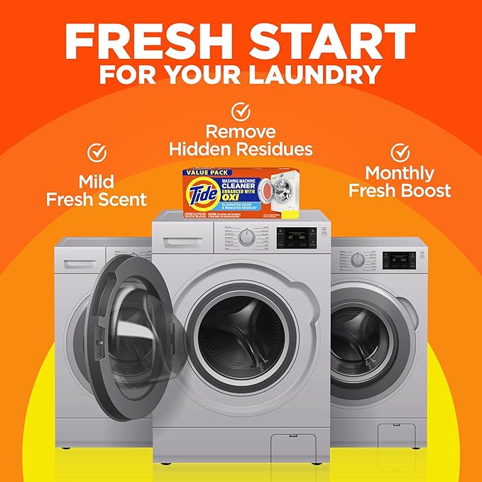 Tide Laundry Stain Remover Washing Machine Cleaner Bundle
