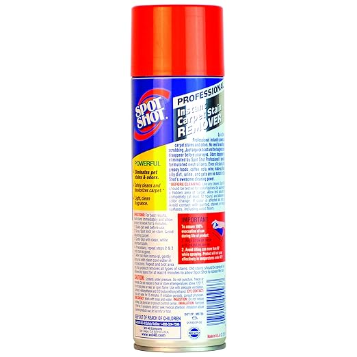 Spot Shot Professional Instant Carpet Stain Remover No-Scrub Aerosol 18 OZ