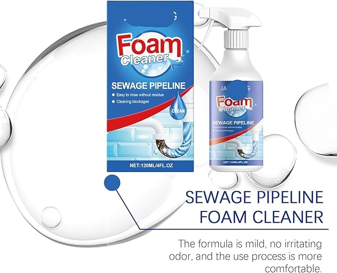 Drain Cleaner Foam - Professional Drain Unclogger for Kitchen Bathroom &amp Toilet - Dissolves Grease Hair &amp Soap Scum - Safe for Pipes(3PCS)