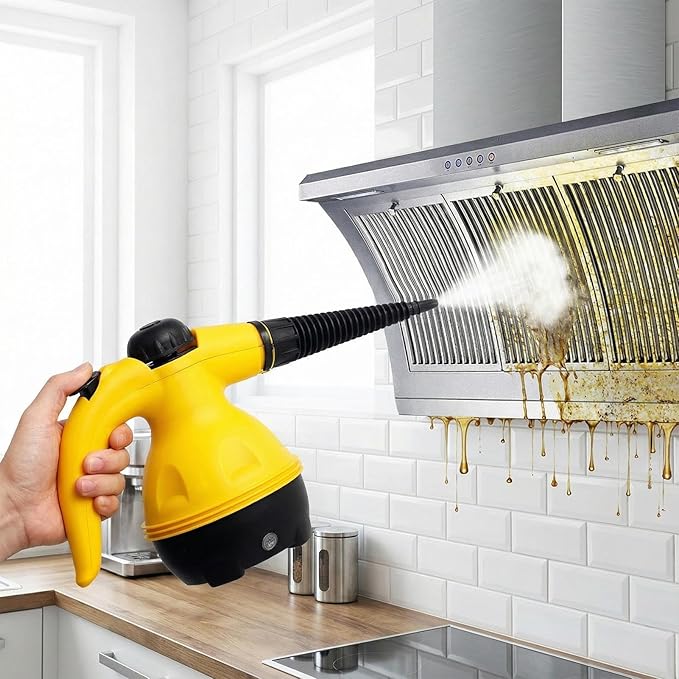 Handheld Steam Cleaner 1250w Multi Purpose Steamer Cleaner with Powerful Steam Output Steamer with Versatile Attachments Handheld Steams Cleaning Accessory for Car Kitchen