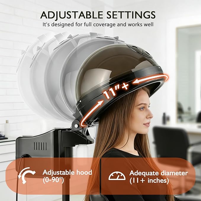Artist hand Professional Hair Steamer for Deep Conditioning Standing Hair Steamer with Timer Adjustable Height Steamer for Hair Beauty Salon Home Use