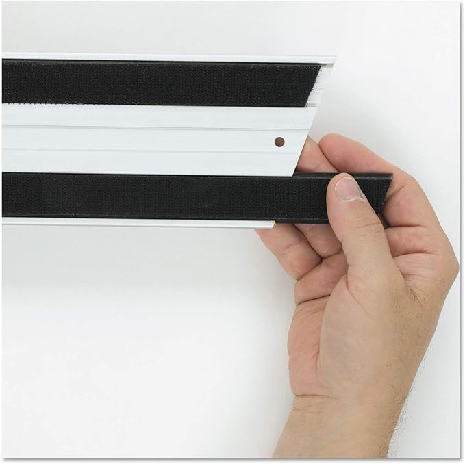 Rubbermaid Commercial Products FGQ18000BK00 Hook and Loop Replacement Set for Q560 Quick-Connect Wall/Stair Mop Frame 18-inch Black Pack of 6