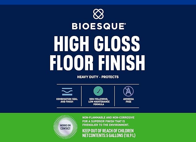 Bioesque High Gloss Floor Finish 5 Gallon (Pack of 1)