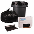 Boardwalk 518 SH-Grade Repro Can Liners 43x47 56gal 1.2mil Black 10 Bags per Roll (Case of 10 Rolls)