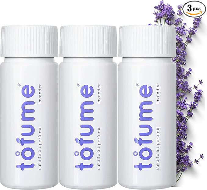 Effervescent Bathroom Air Freshener - Floral Lavender - Toilet Deodorizer Bathroom Odor Eliminator Toilet Freshener Flushable Air Freshener Toilet Tablets 3 Pack (90 Tablets)