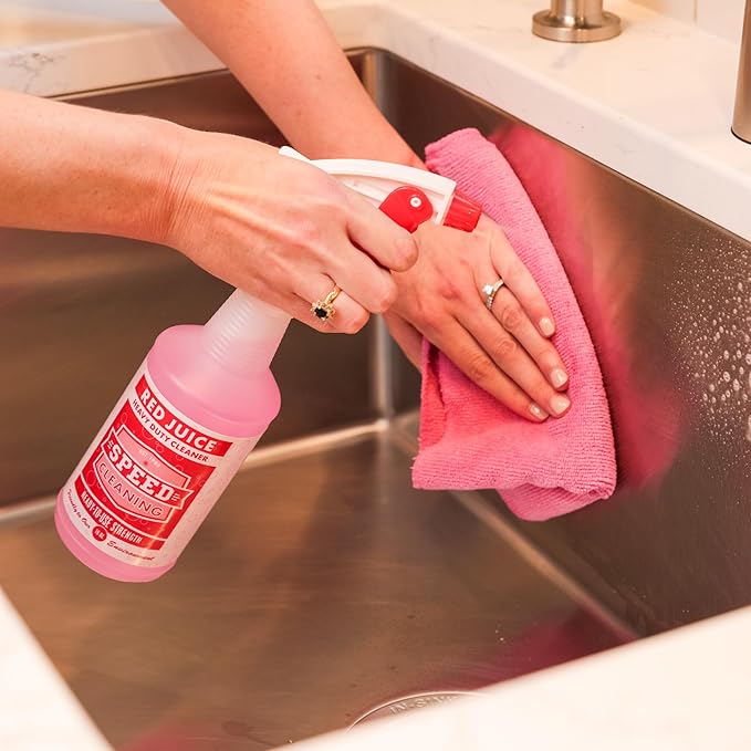 Speed Cleaning Red Juice All-Purpose Heavy Duty Cleaner &amp Degreaser Non-Toxic Concentrated Formula. (Gallon Size Concentrate)