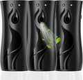 Automatic Air Freshener Spray Dispenser 3-Pack Wall Mounted or FreestandingMultiple Time SettingsCommercial and Home Use in Bathrooms Offices Living Rooms and Commercial Places (Black 1121)