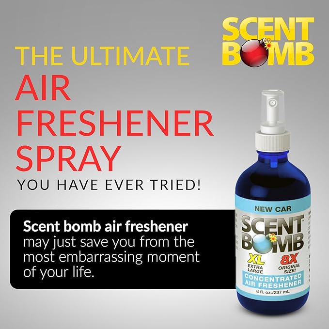 Scent Bomb Air Freshener Spray Long-Lasting Odor Eliminator for Home &amp Car Effective Deodorizer Spray for Kitchen Bathroom Fresh Room Spray &amp Smell Neutralizer New Car