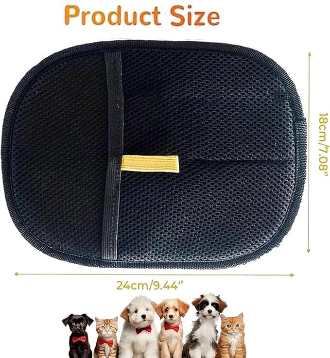Reusable Two-Way Push and Pull Electrostatic Pet Hair Remover-Roll Into Strips Electrostatic Pet Grooming GlovesPet Hair Removal Glove for Cats &amp Dogs