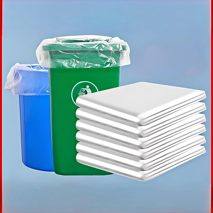 30-35 Gallon Heavy Duty Trash Bags - 100 Count Extra Thick &amp Leak-Proof Contractor Garbage Bags for Kitchen Outdoor Lawn Leaf Office Restaurant Commercial Use | 32x39 Inches (80x100cm)