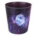 10L/2.64 Gallon PU Leather Trash Can Waterproof Decorative Paper Basket for Bedroom Living Room - Starry Sky