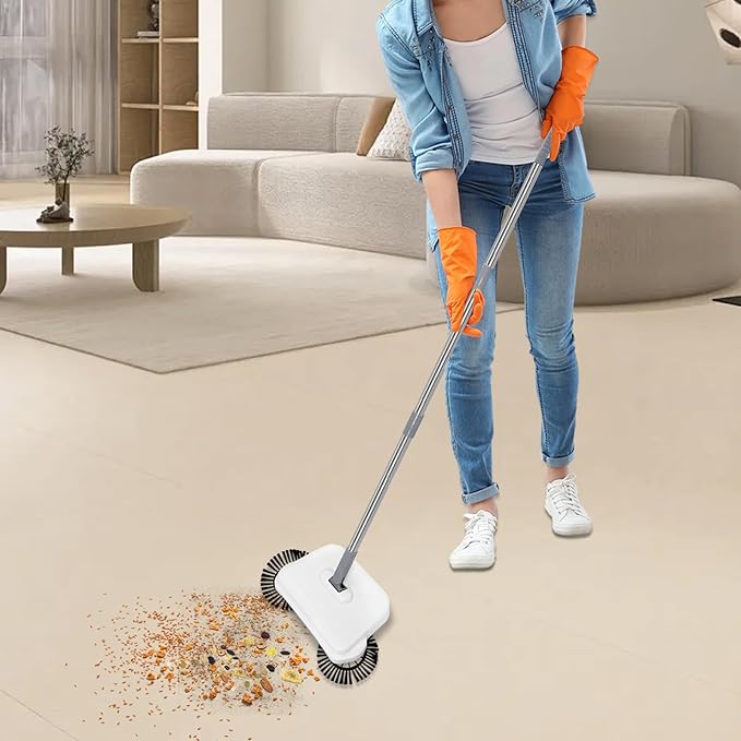 Hand-Push Floor Sweeping Machine for Home Suitable for Floors and Carpets Easy-to-Use Sweeper for Daily Cleaning