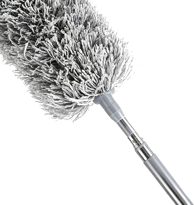 Retractable Duster Extendable &amp Flexible Cleaning Tool 46x10x9cm Microfiber Mop Household Dust Collector Lightweight and Easy to Maneuver with A Comfortable Grip Handle for Home