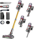 UNINELL HOME Cordless Vacuum Cleaner 50000Pa 580W 70Mins Vacuum Cleaners for HomeAnti-Tangle Stick Vacuum Self-Standing Handheld Vacuum Rechargeable for Pet Hair/Carpet/FloorLED Display