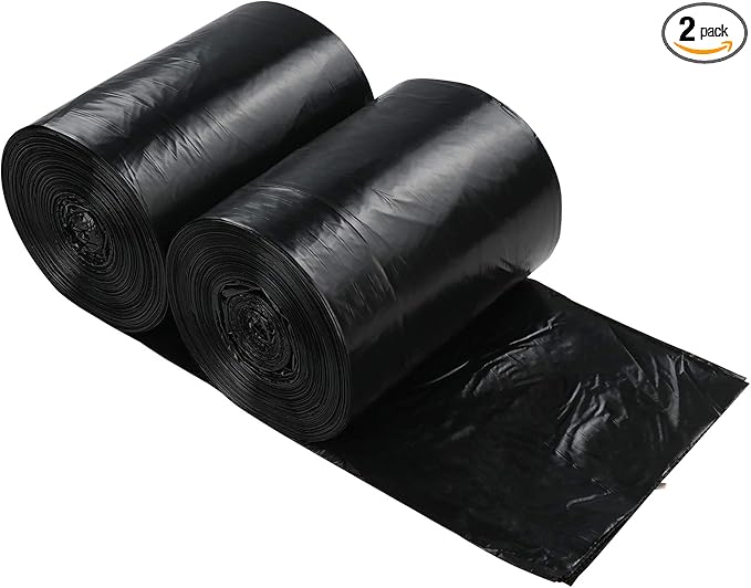 7 Gallon Black Kitchen Trash Bags Garbage Bag 250 Counts