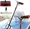 Telescopic Window Cleaner Kit - Extendable 18FT Pole with Adjustable Brush Head Water Fed Tool for Solar Panels &amp Conservatory Roofs 35CM Brush for Streak-Free Shine