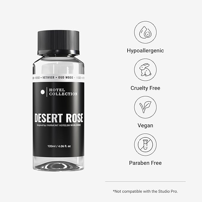 Hotel Collection Diffuser Oil - Desert Rose - Aromatherapy Essential Fragrance Oil - Floral Rose Sweet Praline Wood &amp Vetiver - 120mL 4.1 Fl oz