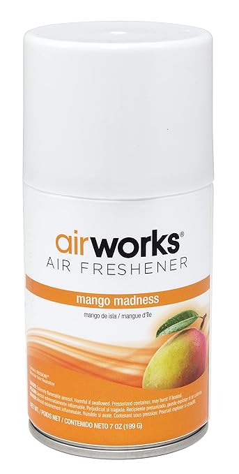 Hospeco Health Gards 07917 Mango Madness Metered Aerosol Air Freshener 7 oz Can (Case of 12)