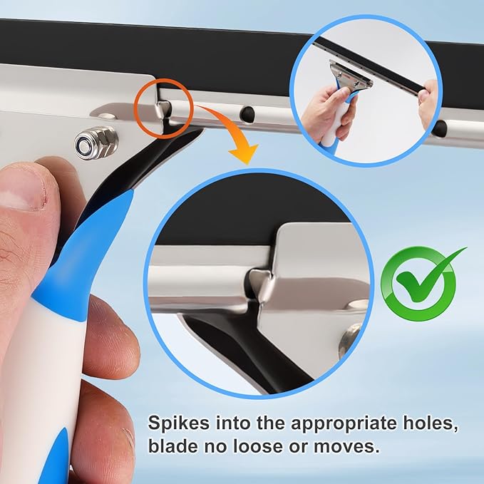 Professional Window Cleaning Kit Include Compact Cleaning Bucket 3 Gallon Silicone Squeegee Microfiber Scrubber Cloth All-in-one Window Cleaning Supplies Commercial &amp Household Use