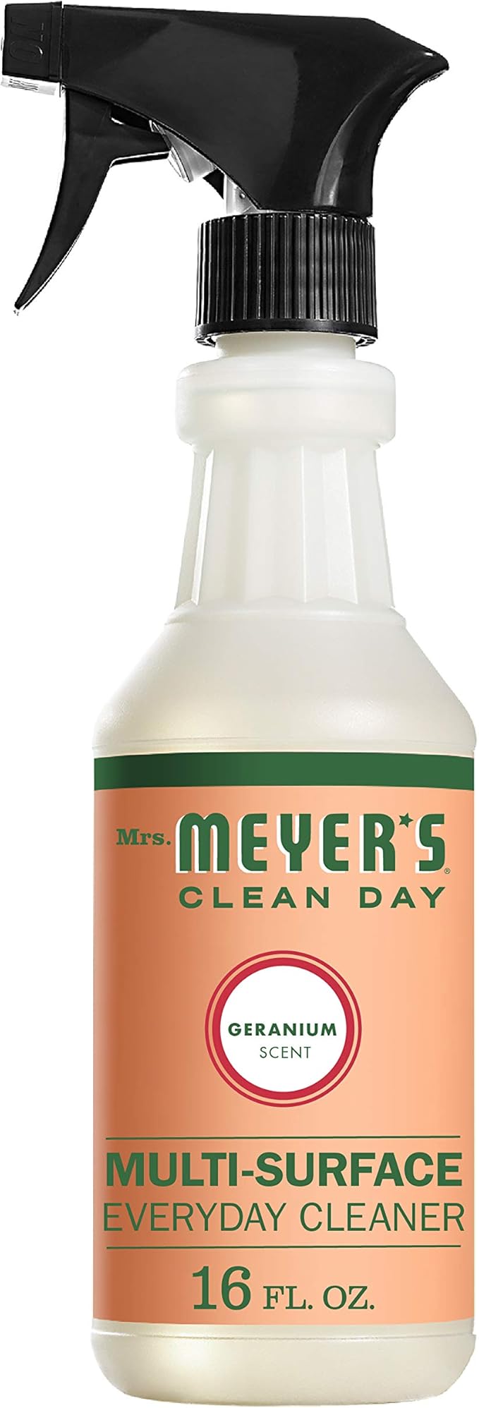Mrs. MEYER'S Clean Day Multi-Surface Everyday Cleaner Geranium Scent (16 Fl Oz (Pack of 6))