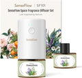 SF101 Pro Plug In Air Freshener Waterless Essential Oil Diffuser Non-Toxic Aroma Diffuser Adjustable 120-Day Natural Scent Mist Covers 1000 Sq Ft- Free 30ml Provençal Breeze