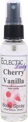 Eclectic Lady Cherry Vanilla Linen Spray (Double Strength) 16 ounces Sheet and Linen Spray - No Artificial Colors Parabens or Preservatives - Long-Lasting Scent for Bed Fabric &amp Pillow