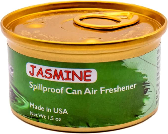 Blunteffects CAN AIR-FRESHENER | Spill-proof | Odor Eliminator Essential | 100% Concentrated | pure oil long lasting | cars | home | office | small spaces | 1.5 Oz | (jasmin 4 Pack)