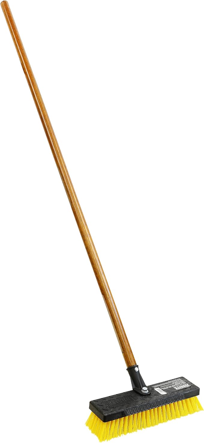 Quickie Deck Scrub with 54-Inch Handle