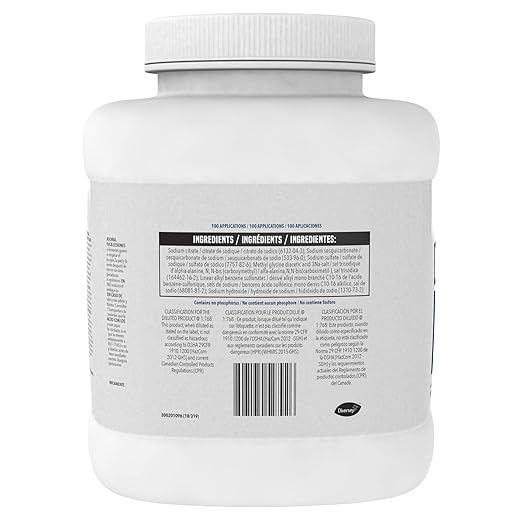 Diversey Beer Clean Glass Cleaner Unscented Powder 4 Lb. Container