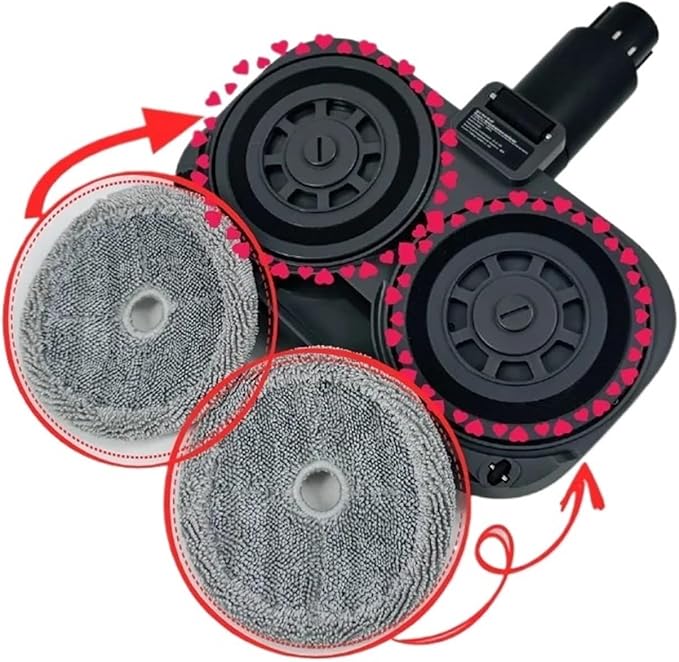 Dual - Rotating Mop Pads For The Rotating Mopping Head OfCompatible For Dreame V12 PRO Vacuum Cleaner(20PCS)