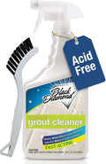 Black Diamond Ultimate Grout Cleaner: Best Cleaner for TileCeramicPorcelain Marble Acid-Free Safe Deep Cleaner &amp Stain Remover for Even The Dirtiest Grout. (1-Quart/1-Brush)