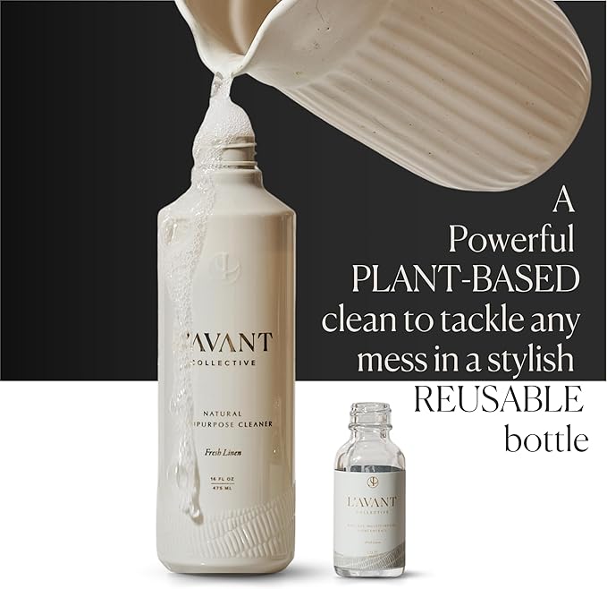 L'AVANT Collective Multipurpose Surface Cleaner | Provides a Powerful Clean to Remove Grease &amp Grime | Fresh Linen Scent (16 Fl oz)