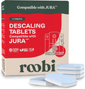 Roobi Jura Compatible Descaling Tablets. 12 Jura Descaling Tablets for Automatic Espresso Coffee Machines. 100% Vegan Carbon Neutral.