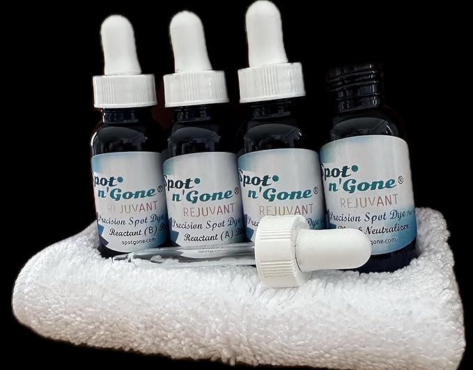 BLEACHSTAIN® Precision Carpet Spot Dye Kit | Bleach Stain Repair | Restores Carpet Color on Small Drips and Spots | for Dark Brown Dark Green