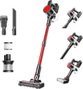 DUMOS Cordless Vacuum Cleaner Lightweight Stick Vacuum Cleaners for Home Powerful Suction &amp LED Lights Rechargeable Battery for Carpets Pet Hair Hardwood Floors
