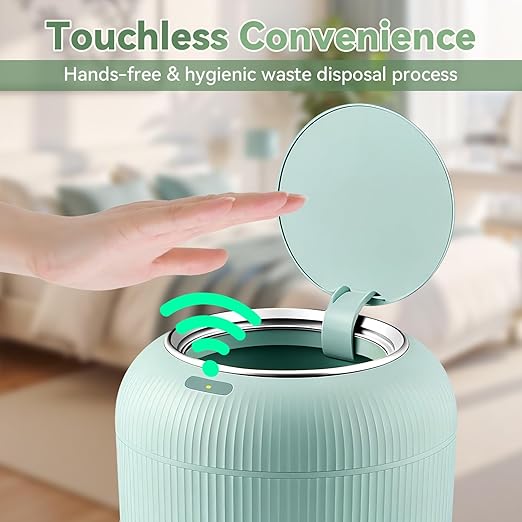 Procade Motion Sensor Trash Can with Lid3 Gallon/11L Small Bathroom Garbage canBlue Wastebasket Touchless Trashcan with Removable LegAutomatic Trash Bin for BedroomToilet Office rv Living Room