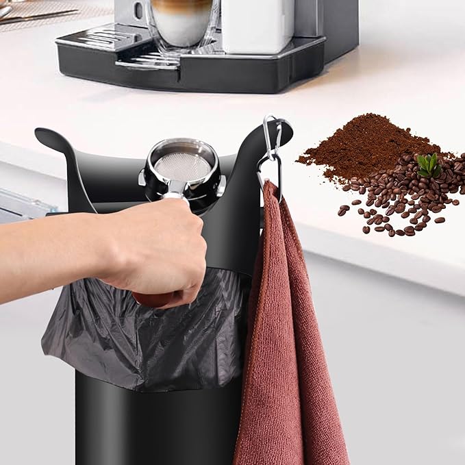 Coffee Knock Box Trash Bags for Commercial Floor Standing Thick Trash Bags for Coffee ShopBarHomeOfficeKitchen50pcs/2 Roll