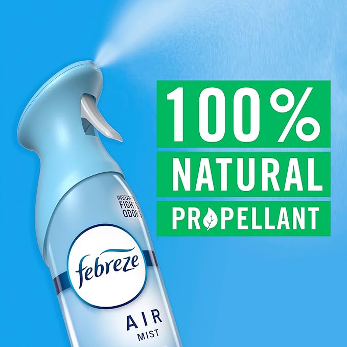 Febreze Air Mist Air Freshener Spray Odor Fighting Room Spray Deodorizer for Home Bathroom Kitchen Office Apartment Dorm Room Classroom Hawaiian Aloha 8.1oz 6ct