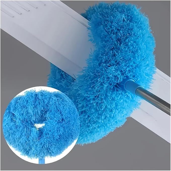 Reusable Microfiber Ceiling Fan Duster Set for Home &amp RVs - Effortless Cleaning Brush with Dust-Locking Technology(A)