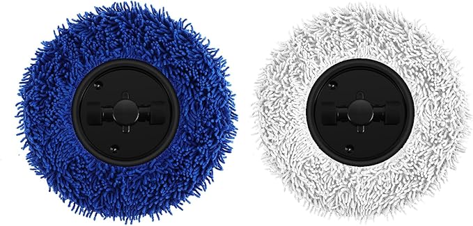 Automatic Mopping Machine Wet And Dry Dual-Purpose 360° Full-Surround Wipe with Spray Function Round Cordless Electric Mopping Machine for Dust Stains Pet Hair (Black)