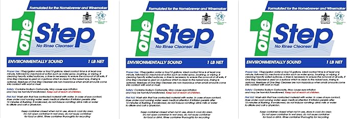 One Step No Rinse Cleaner - 1 Lb. (Тhrее Pаck)