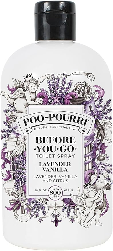 Poo-Pourri Before-You-Go 16 Ounce Refill Bottle Lavender Vanilla