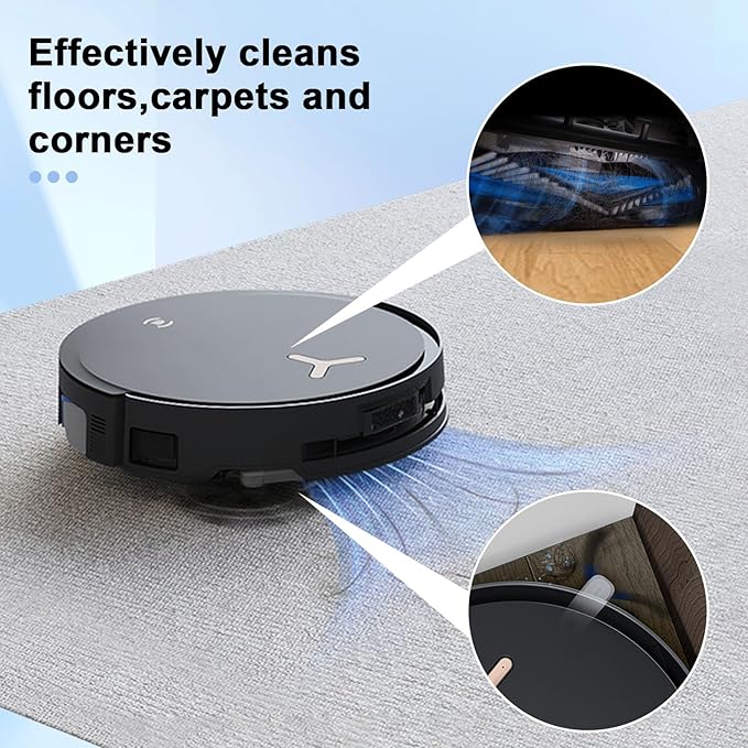 21 Pcs Spare Accessories Compatible with ECOVACS DEEBOT X8 PRO Omni/ S14 Plus Robot Vacuum and Mop Replacement Parts Includes 6 Dust Bags 4 HEPA Filters 6 Side Brushes 3 Roller Mops