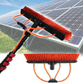 Outdoor Window Cleaner ToolWater Fed Pole KitSolar Panel Cleaning Brush and Polew/ 20m Hose Cleaning Tool for Window Glass Solar Panel5.4m/18FT-55cm