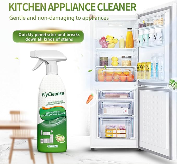 Ion Kitchen Cleaner Stain Remover Spray Kitchen Multi-purpose Foam Cleaner Spray Kitchen Oil Stains Cleaner for Appliance/Hold/Oven/Stove/Sink Range Hood
