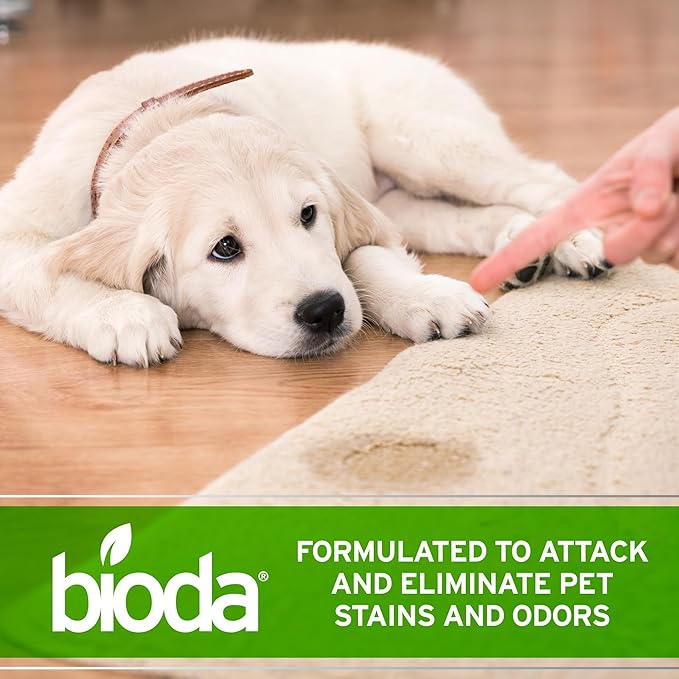 Bioda Multi-Purpose Probiotic Enzyme Cleaner and Deodorizer | Professional Strength | Trash Can Deodorizer Pet Stains and Odors Drains Floors Bathrooms Toilets | Made in USA | 1 Gallon | 4 Pack