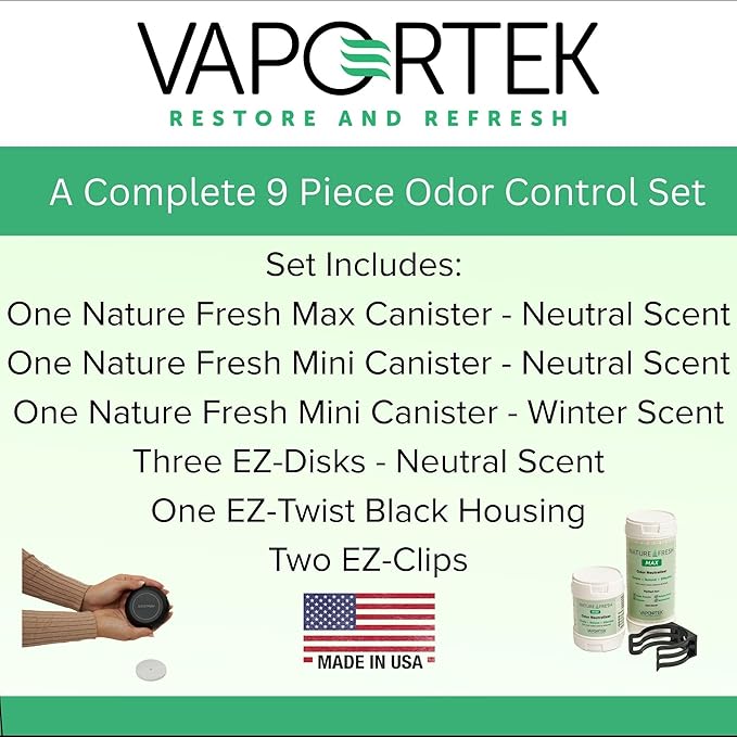 Vaportek Fresh &amp EZ Combo Pack Home Small Business and Industrial Odor Control
