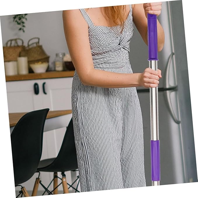 ABOOFAN Telescopic Stainless Steel Mop Detachable Handle Thickened Design for Efficient Floor Cleaning Suitable for Home and Commercial Use